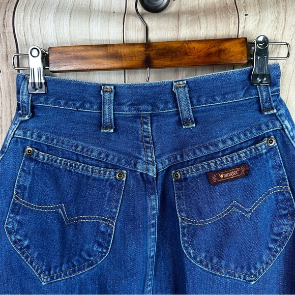 Vintage Wrangler Classic Blue Denim Skirt - Picture 7 of 9